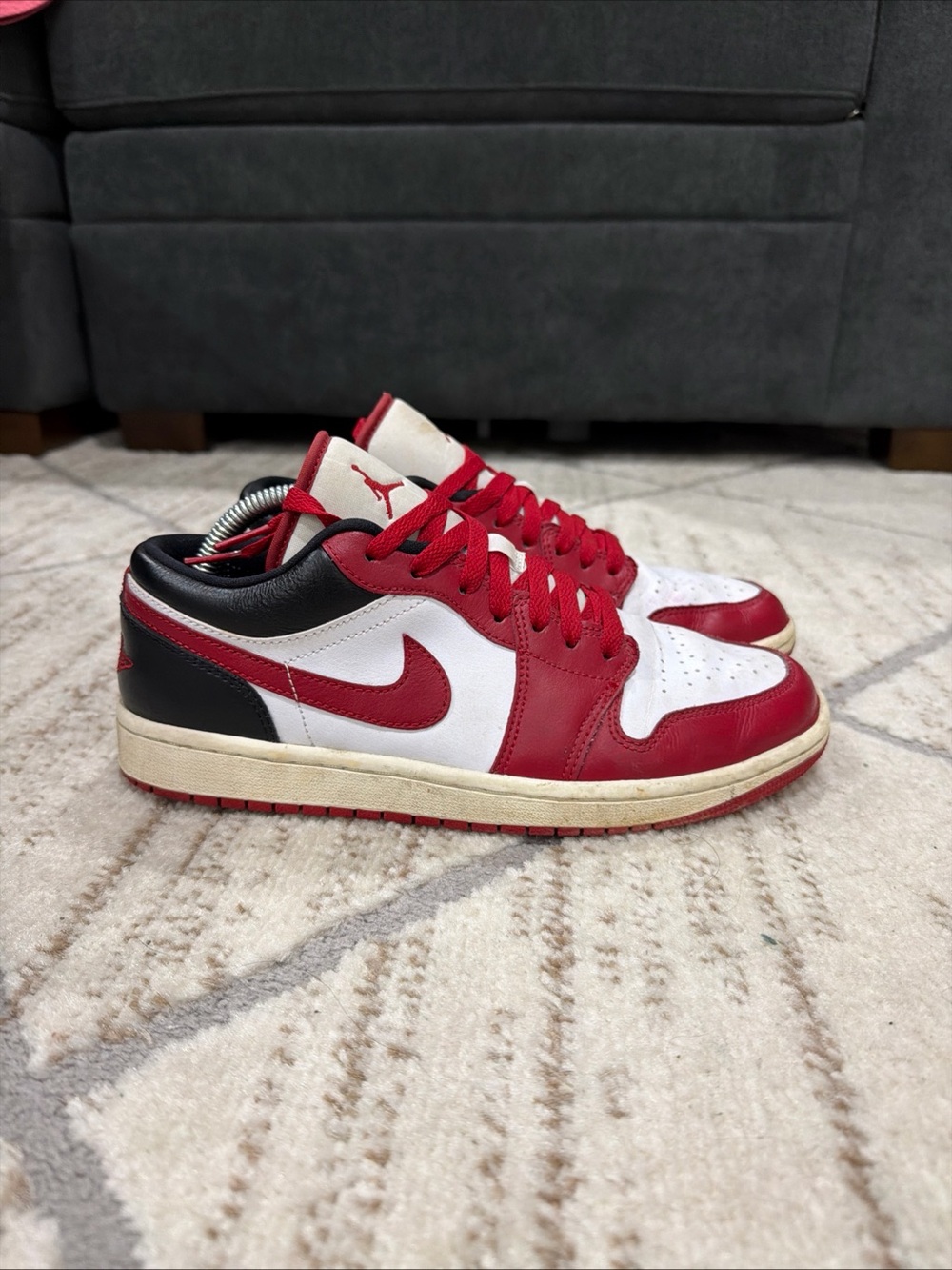 Nike Air Jordan 1 Low Reverse Black Toe Size Women’s 9.5 / Men’s 8 DC0774-160